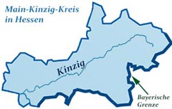 Landkarte Main-Kinzig-Kreis Hessen